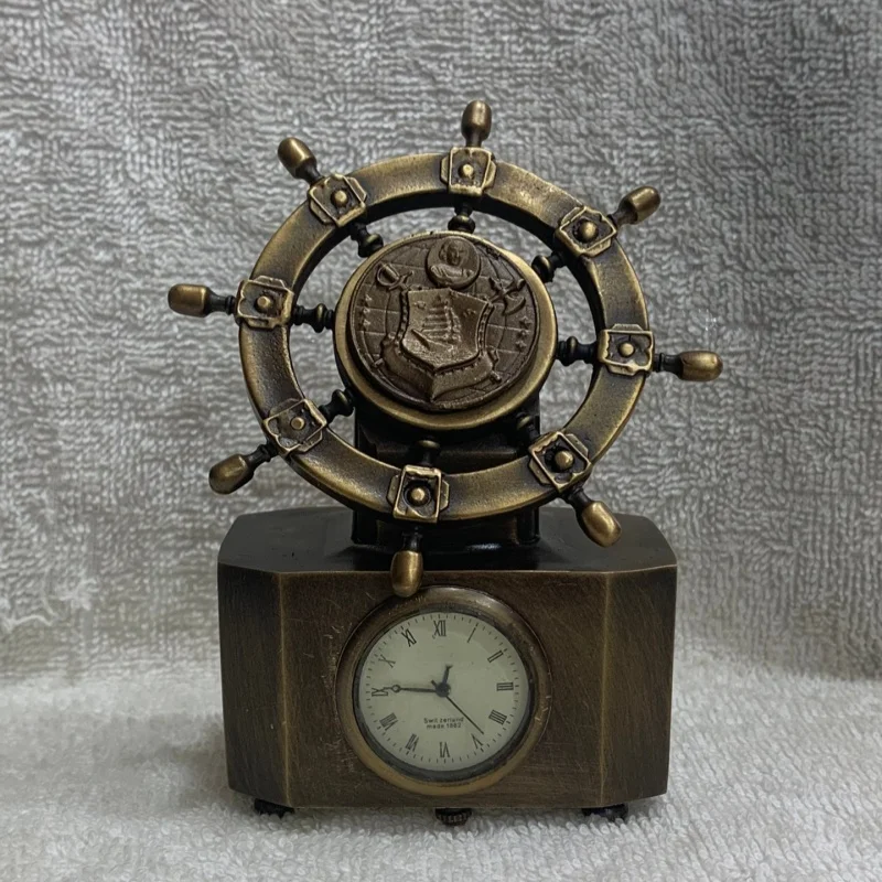

Chinese antique copper mechanical clock European retro table clock desktop ornament unique gift exquisite handicraft ﻿