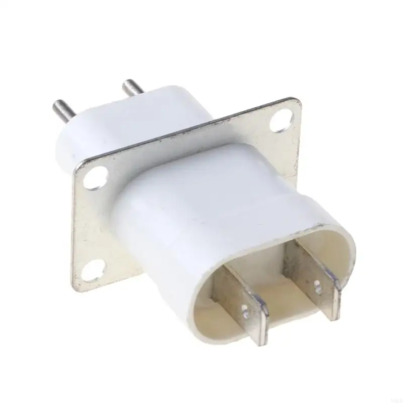 Y5LF Home Electronic Microwave Forno Magnetron Filamento 4 Pin Socket Converter White