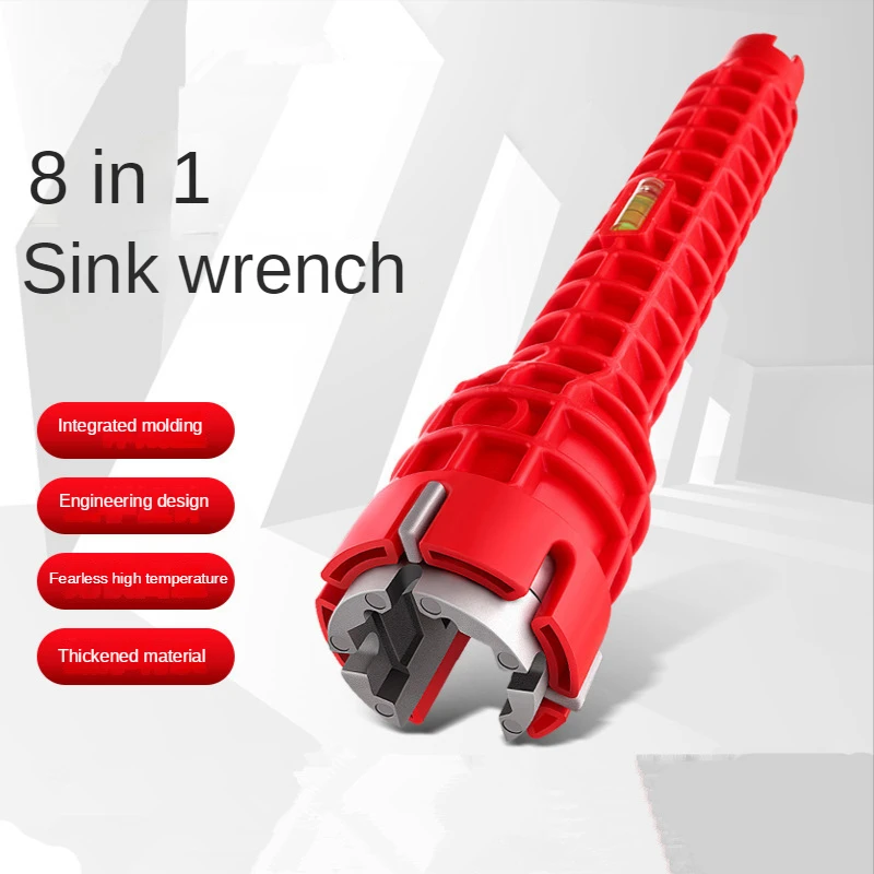 Sink Faucet Wrench Plumbing Repair Tool Anti-slip Handle Double Head Wrench Bathroom Plumbing Water Heater Wrench Tool