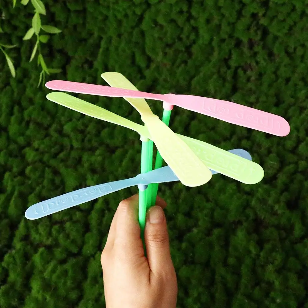 Resistant Toys Flight Gift Classic Children Outdoor Game Set Plastic Dragonfly Mini  Copt Helicopter Dragonfly Propeller