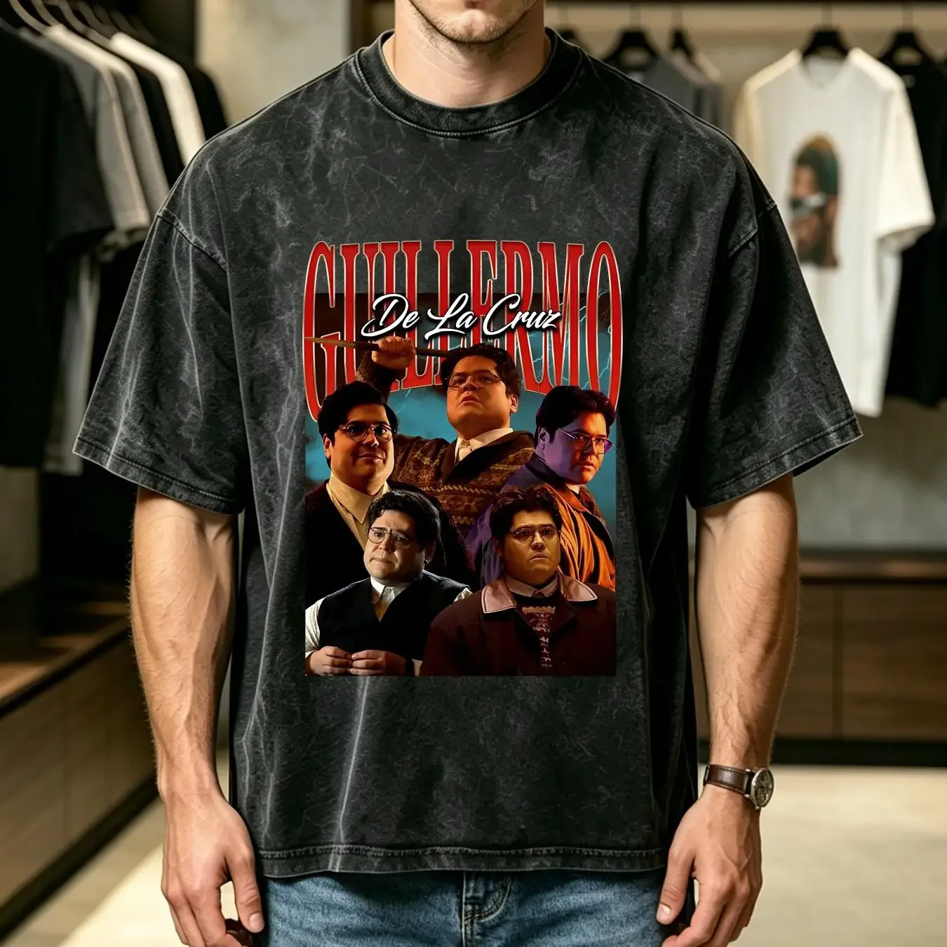 washed T Shirt Guillermo Retro Vintage What We Do In The Shadows Size S 5XL long or short sleeves vintage Washed Unisex graphic