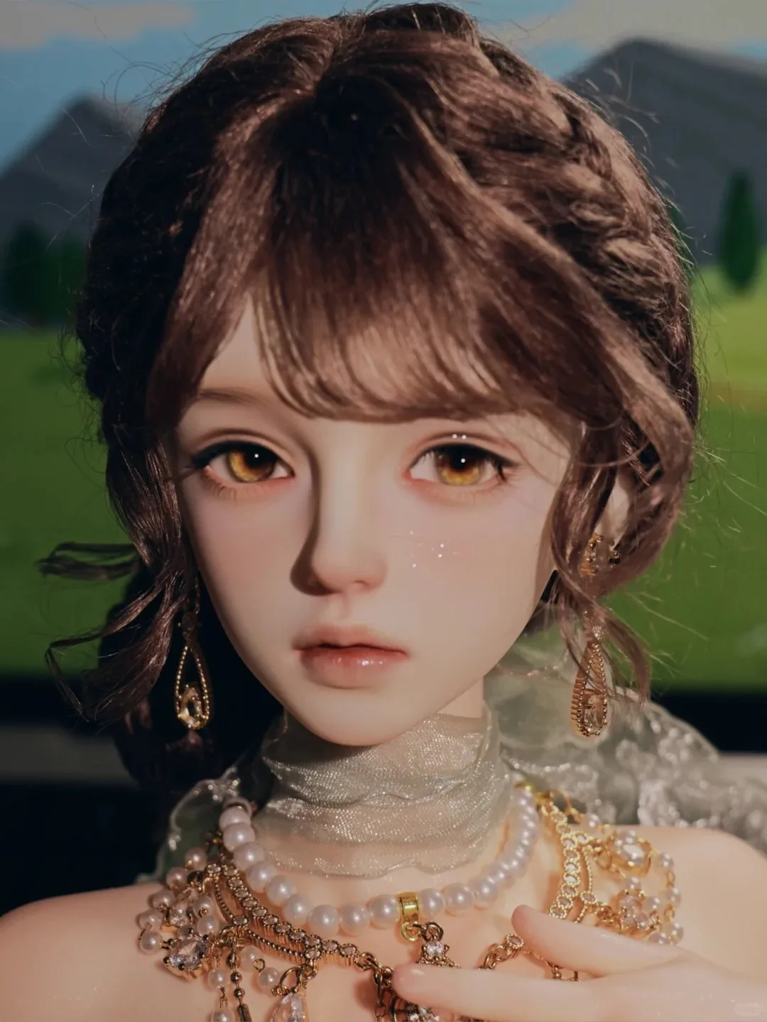 New BJD doll 1/3 makeup head for sale single head xiaozhu cute girl high quality resin toy gift baby angel dolls in offers