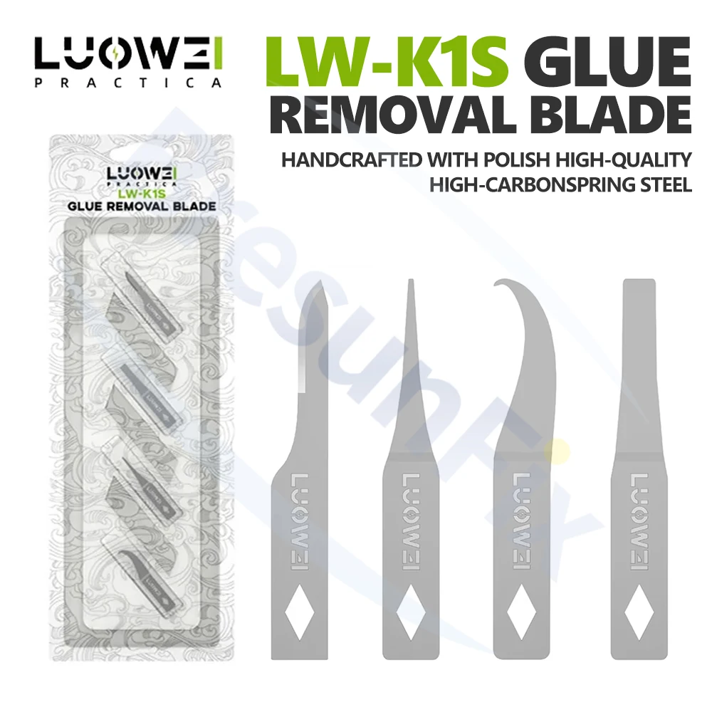 LUOWEI LW-K1S CPU Pry Tool Blade for Mobile Phone Repair Motherboard PCB Chip CPU Hard Drive Adhesive Removal Prying Tool