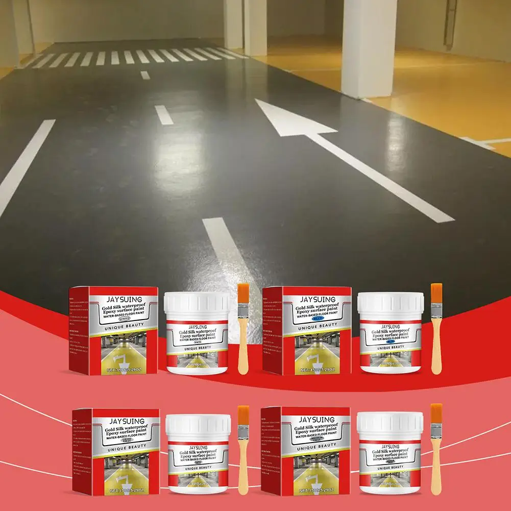 Quick-Dry Anti-Slip Water-Based Floor Paint 500g Water-Based Epoxy Floor Paint Floor Paint Pressure-Resistant Dropshipping