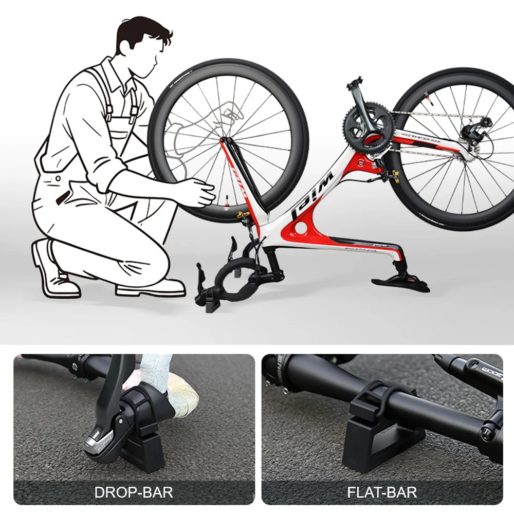 المقود حامل كليب على استقرار ل MTB الطريق للطي الدراجة مقلوب وقوف السيارات الرف أداة إصلاح المحمولة لمقابض 29-34 مللي متر #5