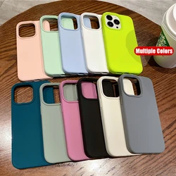 Original Liquid Silicone Shockproof Case For Apple iPhone 15 14 12 11 13 Pro Max Soft Cute Back Cover For 14 15 Plus Accessories