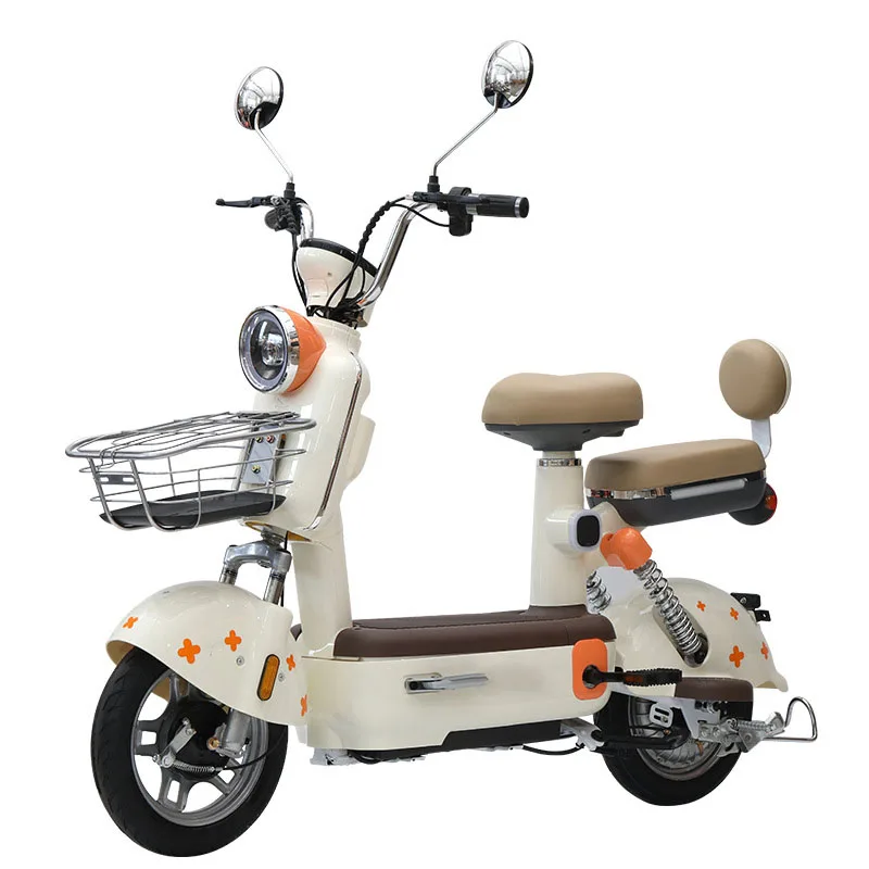 Bicicleta eléctrica de aleación de aluminio con freno de disco para adultos, bicicletas eléctricas de dos ruedas de velocidad Variable para desplazamientos o escolares