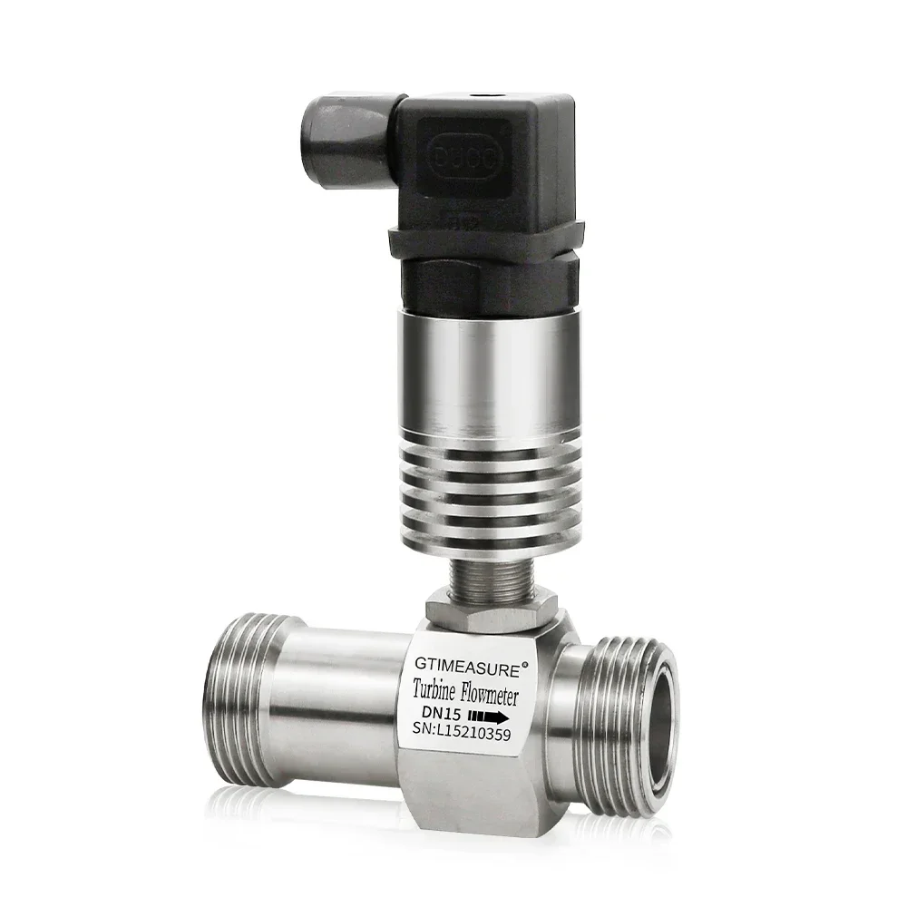 The 4-20mA High Accuracy Turbine Flow Meter with Temperature Meter for Multiple Fluids (Milk, Gasoline, Oil, Hot Water)