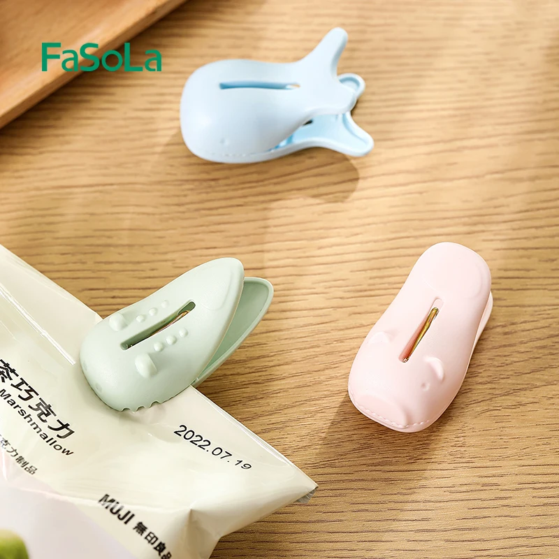 FaSoLa 3Pcs Food Bag Clips Sealing Clips for Milk Powder Snack Clips Sealers Damp-proof Clips for Kitchen Food Bags