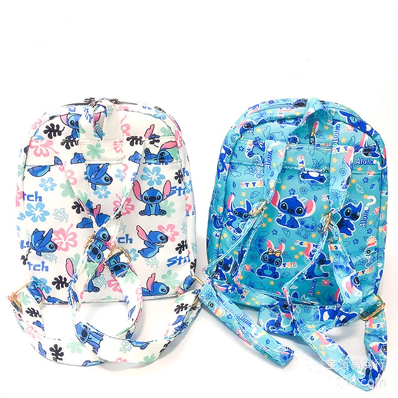 Kawaii Lilo & Stitch Kids Backpack Figure Stitch Print Kindergarten Pencil Case Boy Girls Shoulder Bag Children Schoolbag Gifts