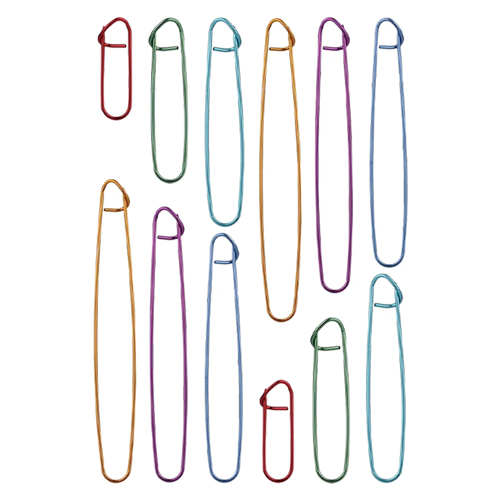 12 Pcs Quilting Pins Colorful Crochet Tools Knitting Stitch Holders Cable Needles for Yarn Markers