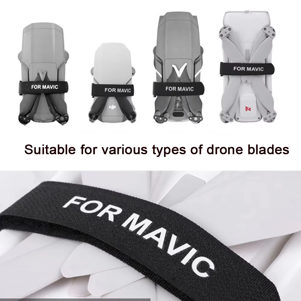 2 قطعة أشرطة تثبيت المروحة العالمية لـ DJI Mini 3 Pro/Mavic Mini/Air 2/Air 2S/Mini 2 ملحقات شفرة الجناح الثابتة
