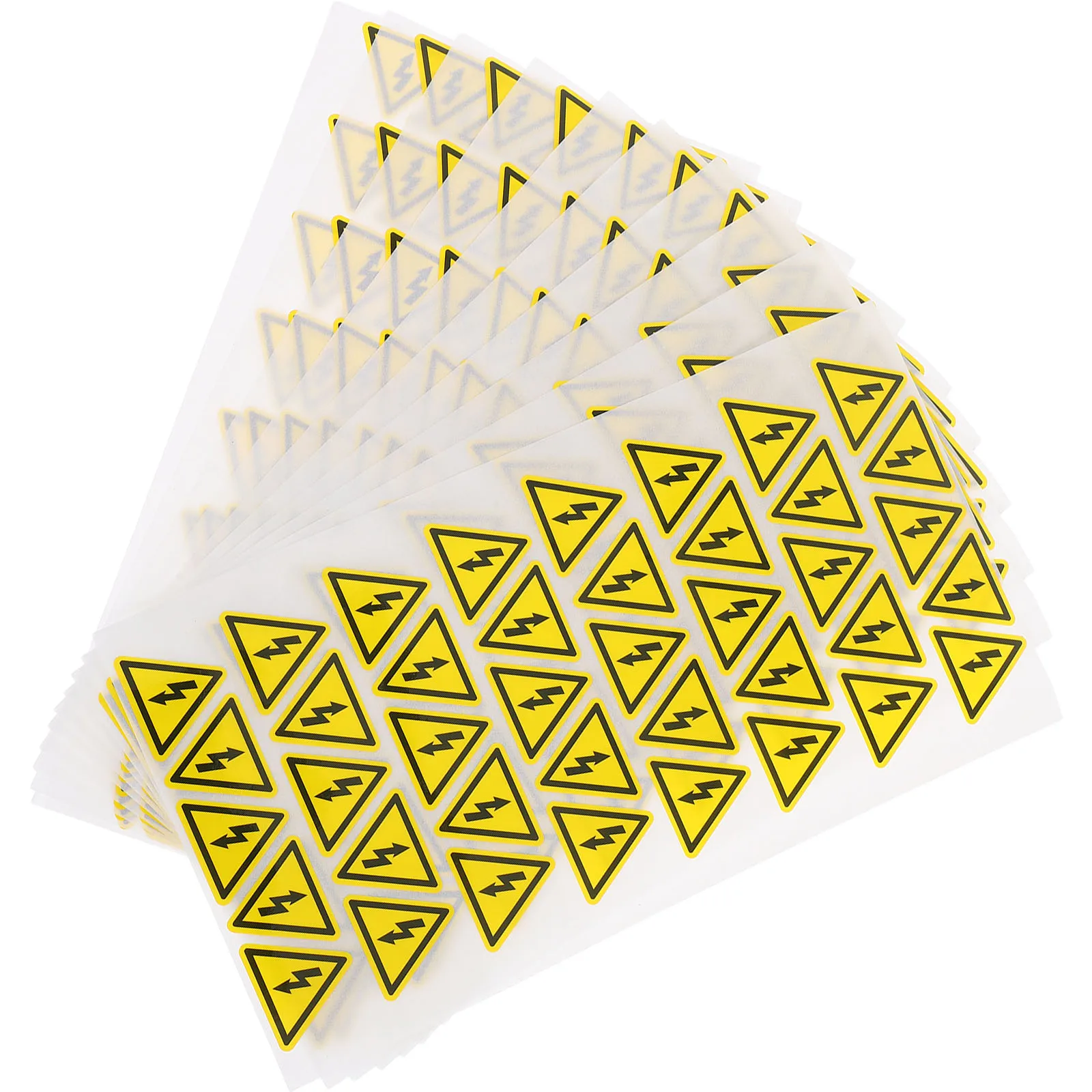 

400Pcs Electrical Danger Triangle Stickers Self Adhesive High Visibility Warning Labels for Electrical Equipment Safety Signs