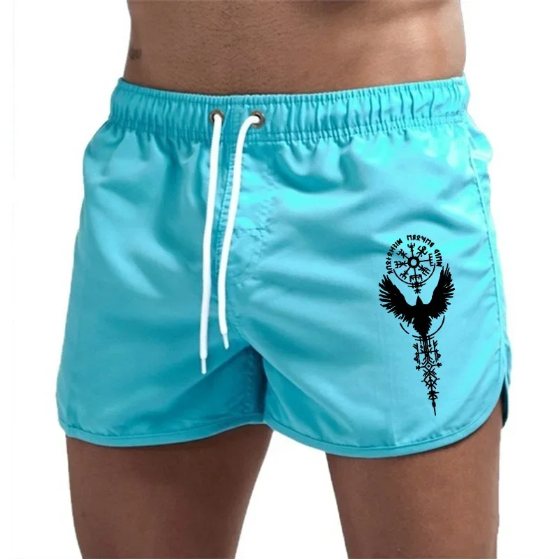 

Daily Drawstring Ventilate Quality Men's Quick Drying Beach Shorts Elastic Waist Pockets Summer Gym Surf Shorts Casual Outdoors