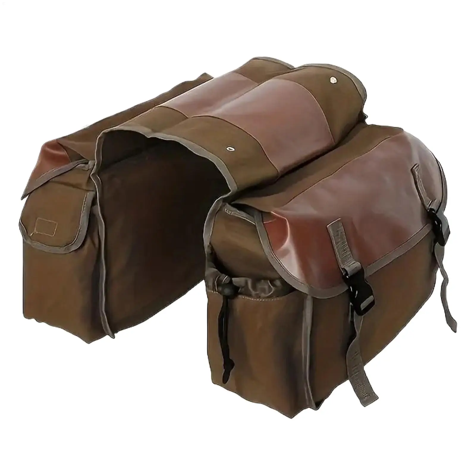Bike Saddle Bag Waterproof Pouch Canvas Bike Tool Bag For Motorbike Bicycle Scooter Biking Touring Commuting Travel Road Trip