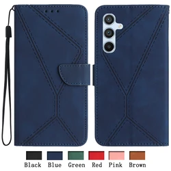 Protect Case Cover For Samsung Galaxy M35 M15 M55 C55 F15 F55 5G M356B C5560 Leather Cases Wallet Bags Flip Card Slots Capa Etui
