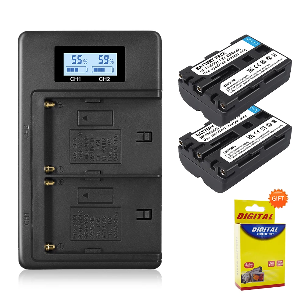 PALO NP-FM500H 500h 7.4V 2000mAh 1 pcs li-ion camera battery for SONY a200 a200k a200w a300 a350 a450 a500 a550 a700 a850 a900