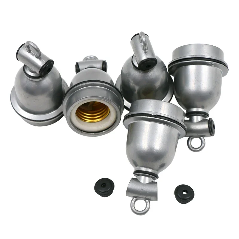 5 Pcs Light Insulation Water Proof Heat Resistant Ceramic Lamp Lamp Socket Farm Lamp Holder Insulation Ceramic Chicken Coop