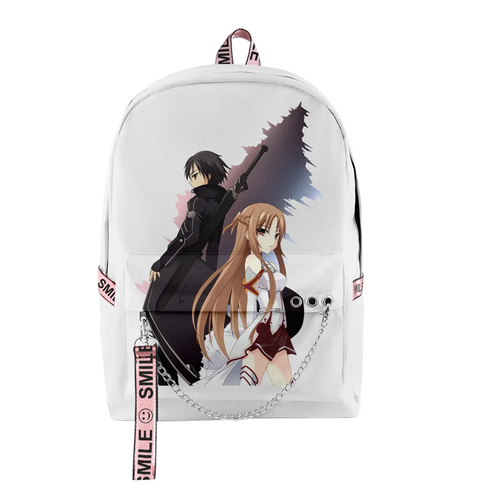 

Модные популярные студенческие школьные сумки Sword Art Online, унисекс, оксфорды с 3D принтом, водонепроницаемые многофункциональные дорожные рюкзаки для ноутбуков