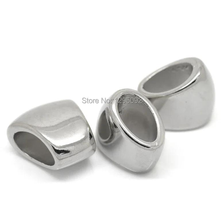 75Pcs Silver Tone CCB Plastic Beads DIY Scarf Accessory Jewelry Findings 36x33mm