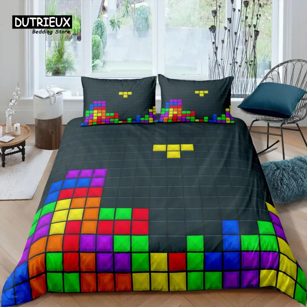 

Home Living Luxury 3D Cube Bedding Set Girls Duvet Cover Set Pillowcase Kids Bedding Set Queen and King EU/US/AU/UK Size