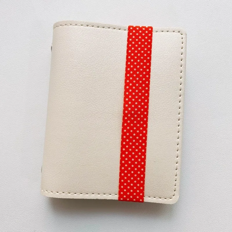 Dots Pattern Elastic Tie Band for M5 Loose-leaf Notebook Journal Scrapbook Card Collection Book Anti-bursting Fixing Strap Rope