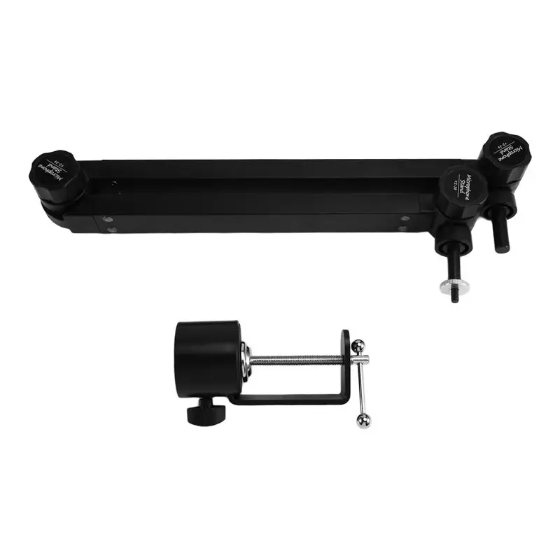 AC57-Microphone Suspension Boom Scissor Foldable Recording Microphone Holder Scissor Stand