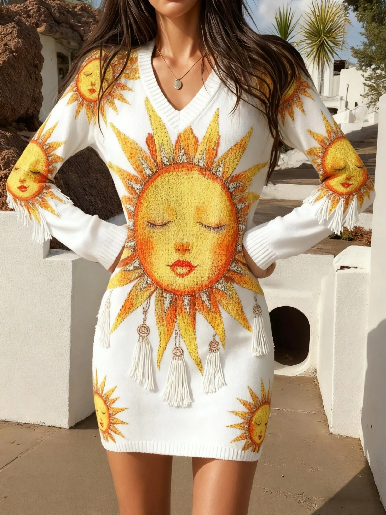 

Осенне-зимнее платье-свитер, модное классическое платье-свитер, модная мягкая верхняя одежда y2k, уличная свободная одежда, платье femininos