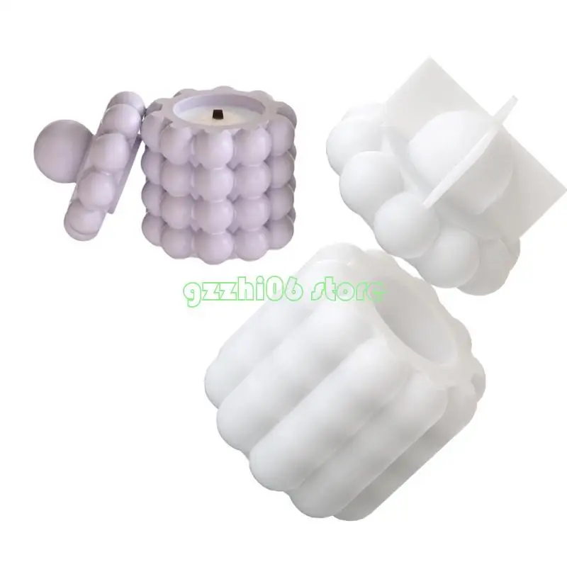 

T5UF Multifuntional Silicone Jar Mold Storage Box Molds Crafting Tool Crafting Molds for Crafting and Home Decors Projects