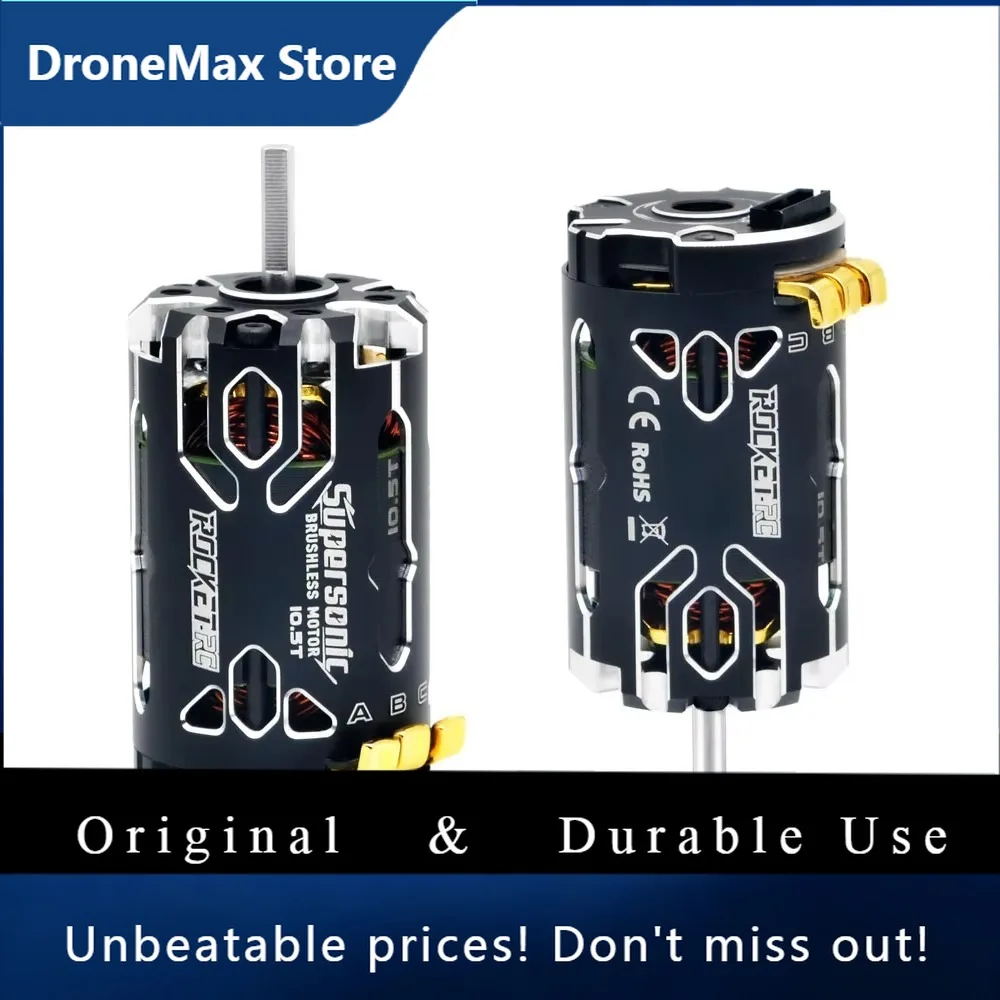 DroMaSurpass Hobby Rocket-RC Supersonic 380 8.5T 10.5T 13.5T 17.5T 2-3S Brushless Sensored Motor 80A 6-11V ESC For 1/12 1/14 RC