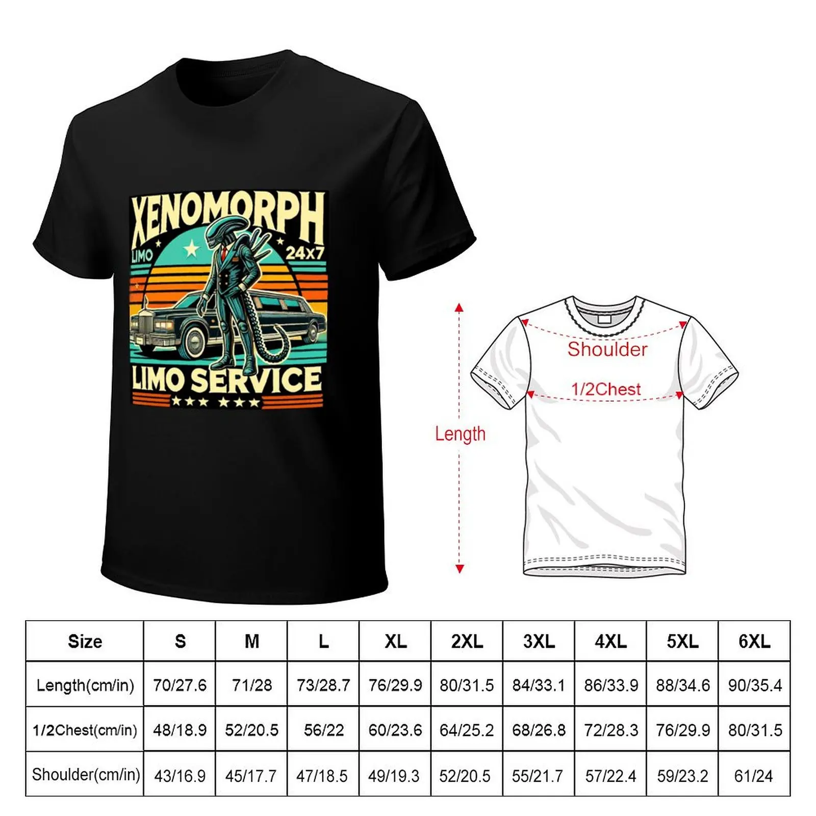 Xenomorph Alien - Limousine Service T-Shirt Stain Resistant Casual Tee