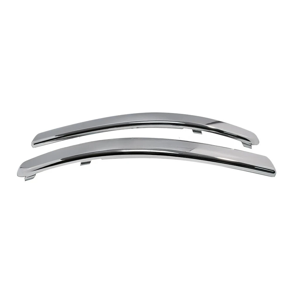 735455056 735455057   Kit  moldura  ajuste inferior  parachoques lantero plateado cromado, 2 uds., para Fiat 500 2007-2015, izqu