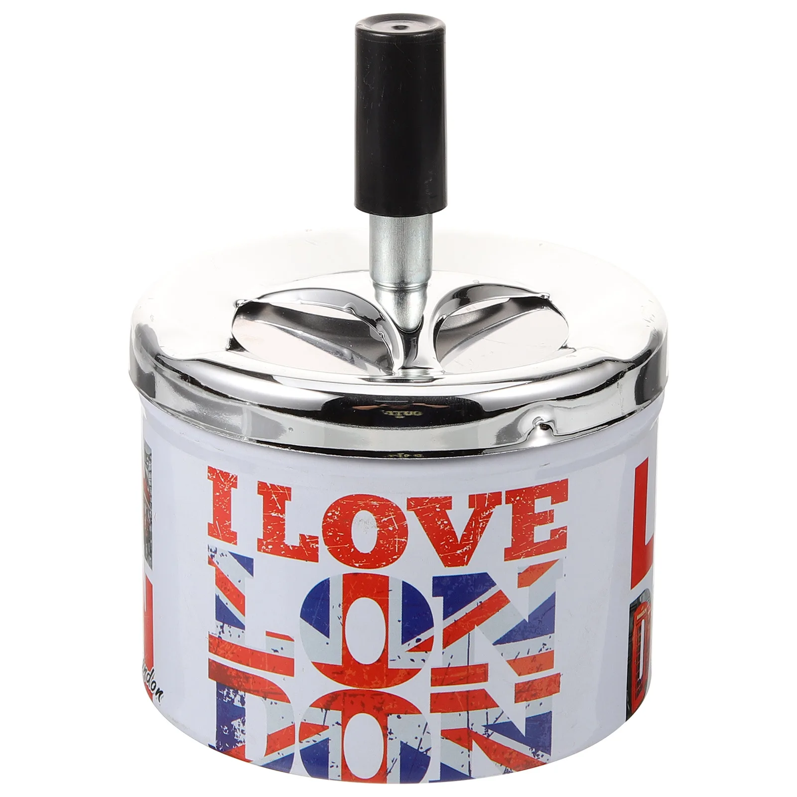 

Automatic Extinguishing Ashtray Metal Desktop Round Simple Design For Home Office Restaurant Smoke Holder Small