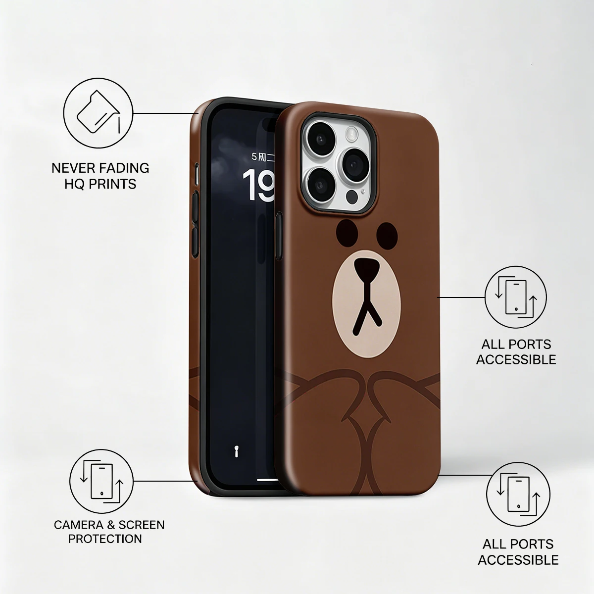 Korea Film Handyhülle für iPho – Phone Cases Brown Bewertung und Preis