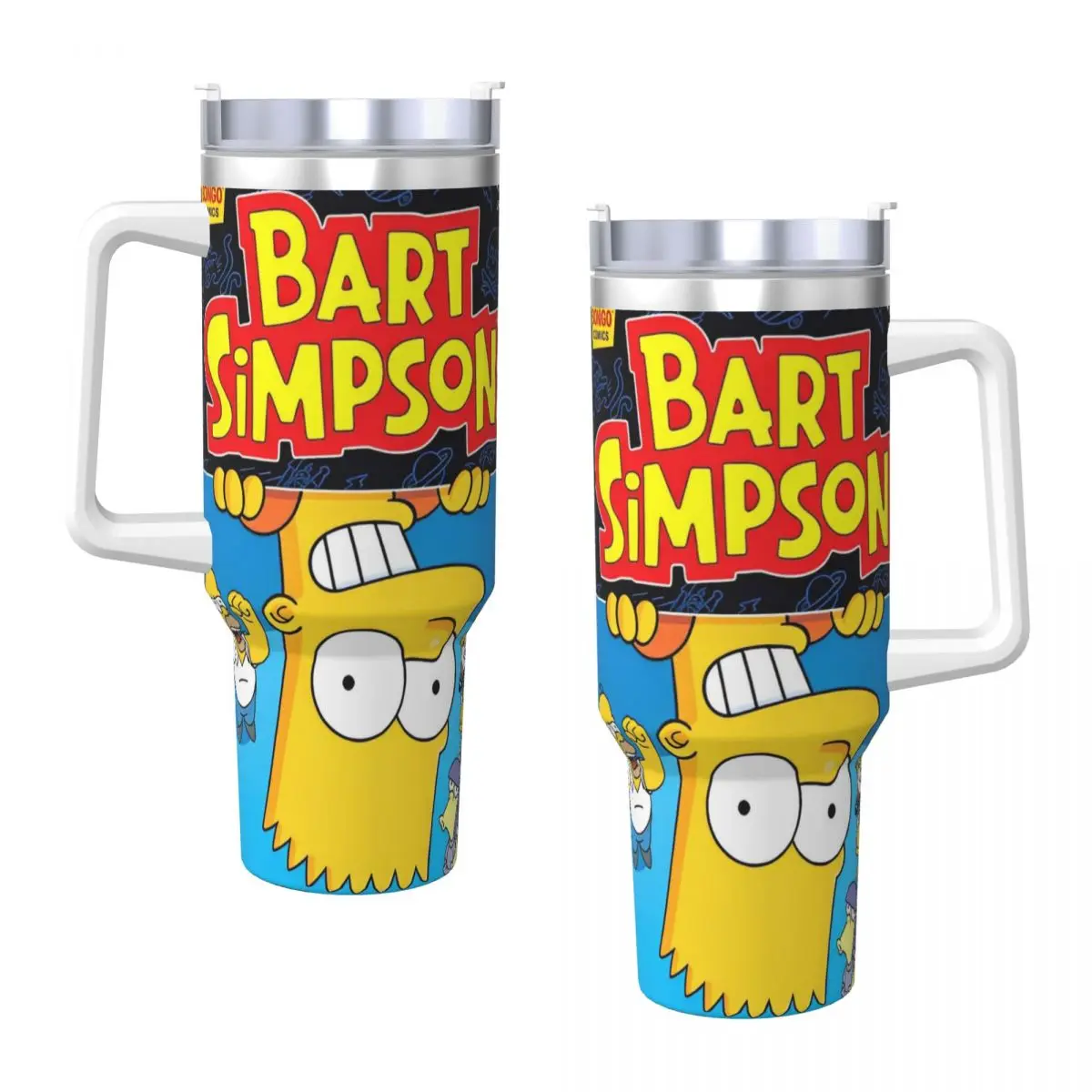 Stainless Steel Tumbler The Simpsons Movie Coffee Mug Portable Hot Drinks Mugs Cup Travelist Printed Water Bottle