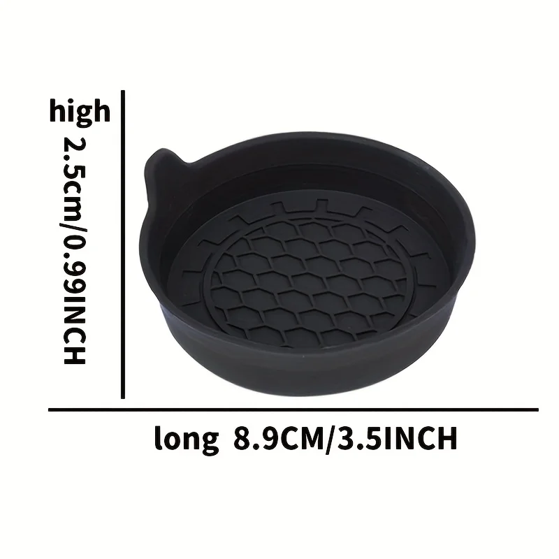 2Pcs Car Silicone Water Coaster Wave-shaped Water Coaster Original Matching Odorless Car Anti-slip Mat Special Car New Product