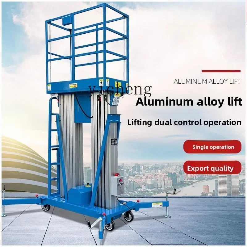ii- Aluminum Alloy High-Altitude Work Platform Lift Hydraulic Lift Platform Ladder