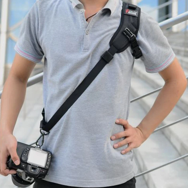 جودة عالية التركيز حزام كاميرا الكتف ، حزام حبال الكتف ، رباط الرقبة ، DSLR ، كاميرات SLR ، ملحقات الكنسي ، نيكون ، سوني #3