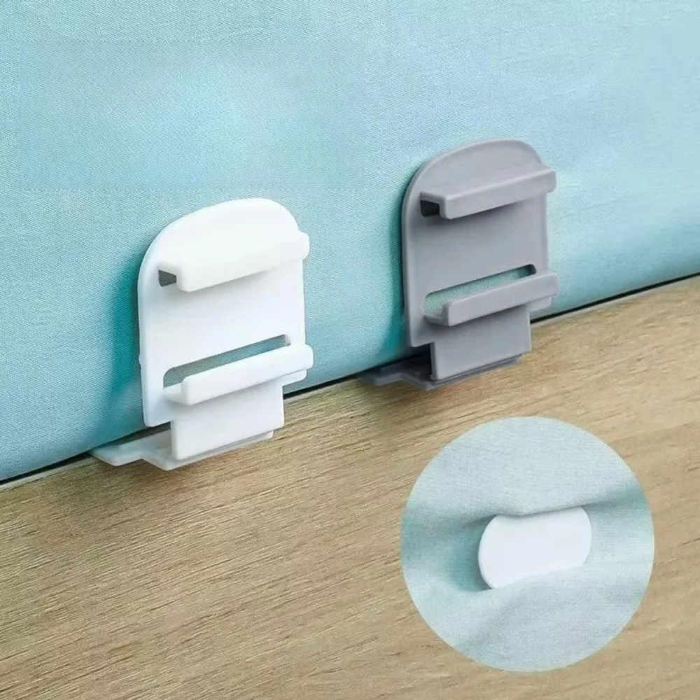 4PCS Plastic Bed Sheet Grippers Invisible Multi-Functional Bed Sheet Fasteners Adjustable Bed Cover Fixing Clip Fitted Sheets