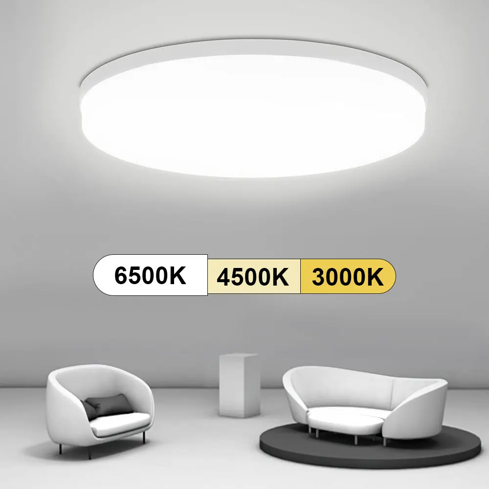 Plafoniera Lampada da soffitto a LED ultrasottile per uso domestico Decorazione domestica moderna rotonda Apparecchi per interni Illuminazione da