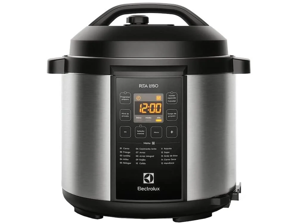 Panela de Pressão Elétrica Electrolux Digital - PCC20 1000W 6L Controle de Temperatura - 220V