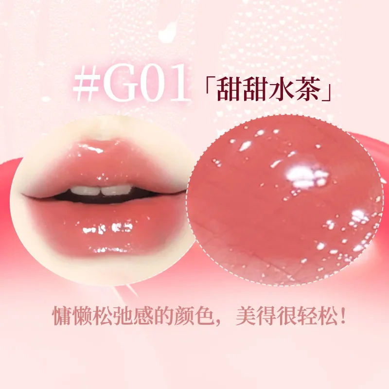 GOGOTALES big ice bucket lipstick mirror lip glaze pure desire moisturizing whitening water light lipstick makeup  lipgloss