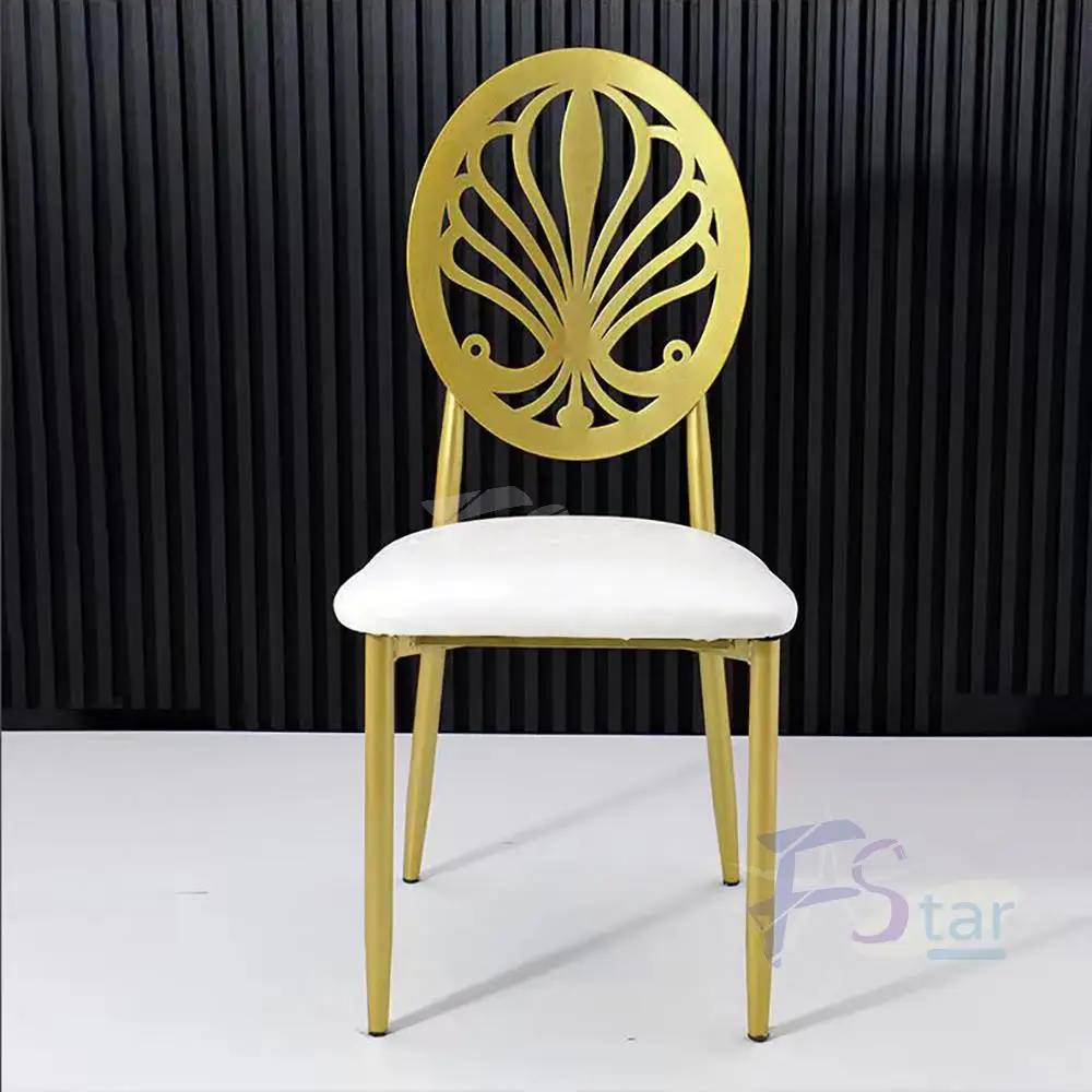 New Design Iron Round Back Chair Wedding Event Dining Chiavari Tiffany Chair