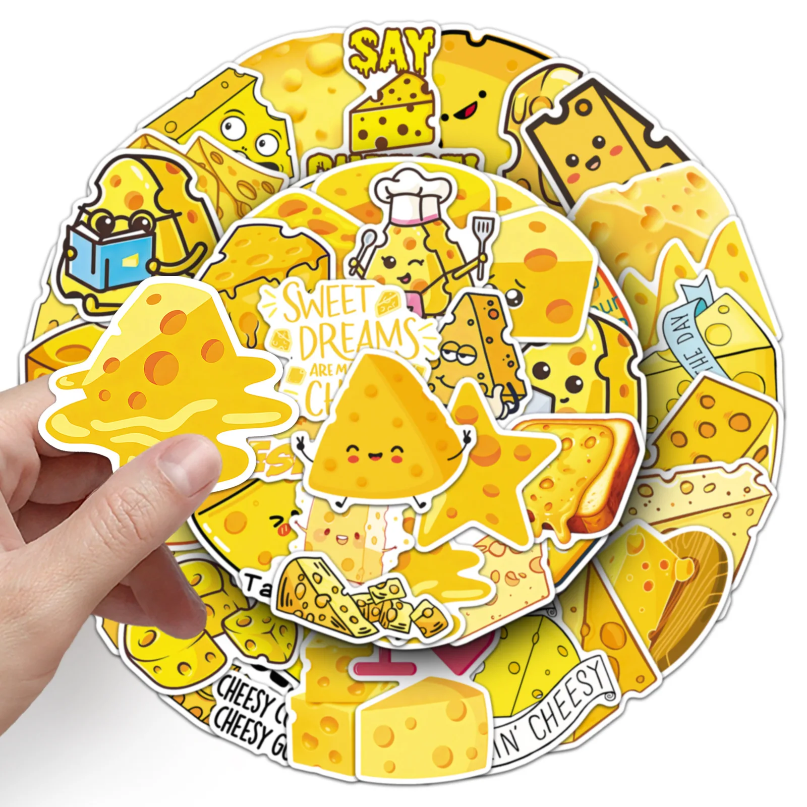 50 PCS Cartoon Cheese Food Doo - Food Storage In Cabinets review and price
