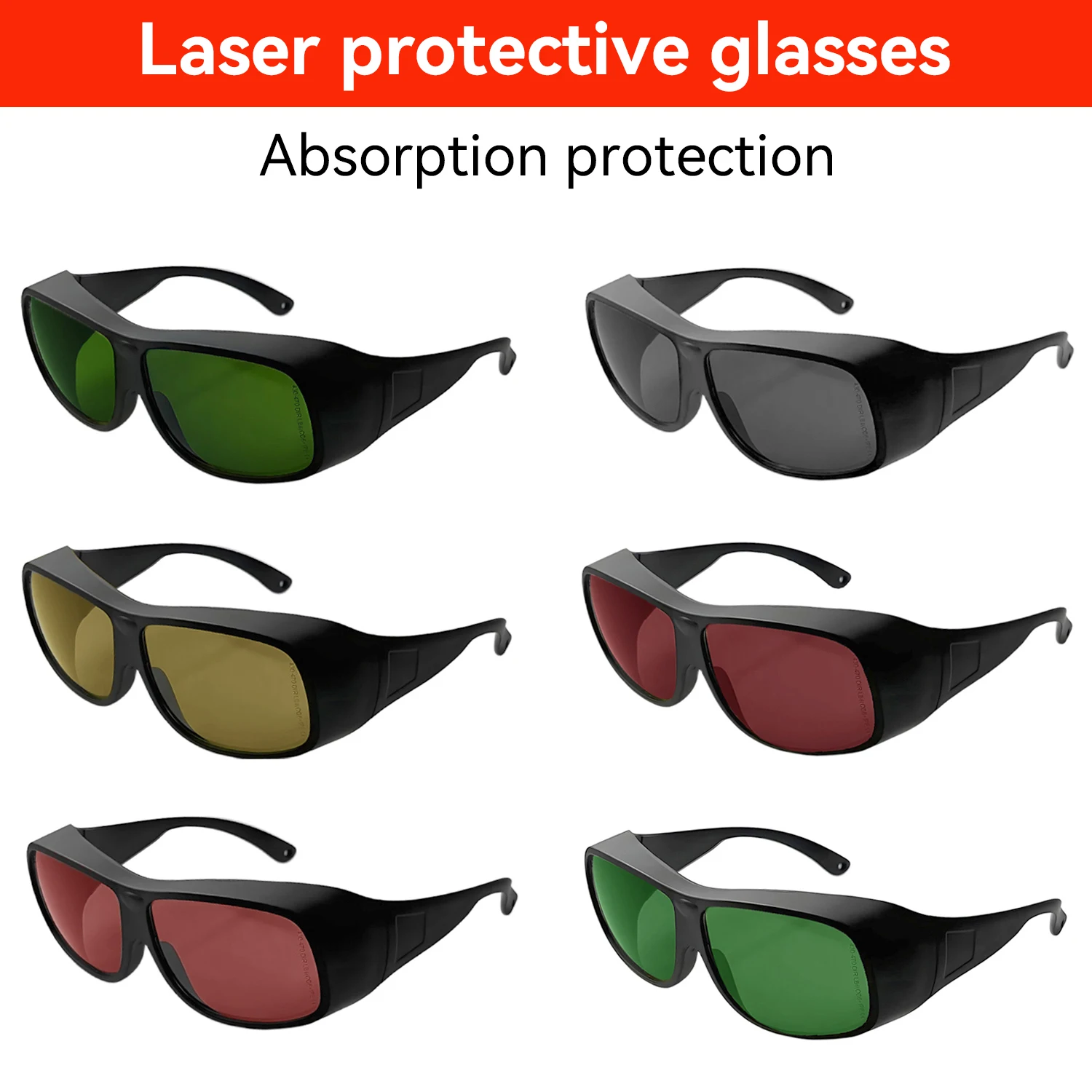 laser glasses  laser protective OD5  190-2000nm laser protective glassesglasses goggles glasses co2 laser protection glasses