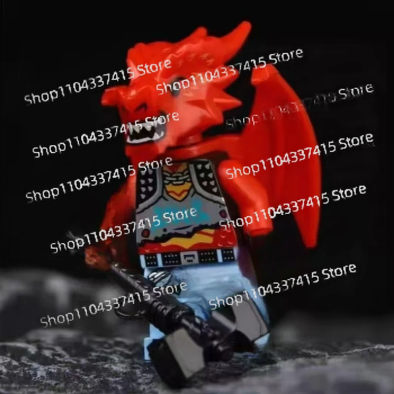 Moc nova batalha dragão dos desenhos animados anime acessórios de jogo, montagem de blocos de construção, modelos de brinquedo, ornamentos, presentes de coleção