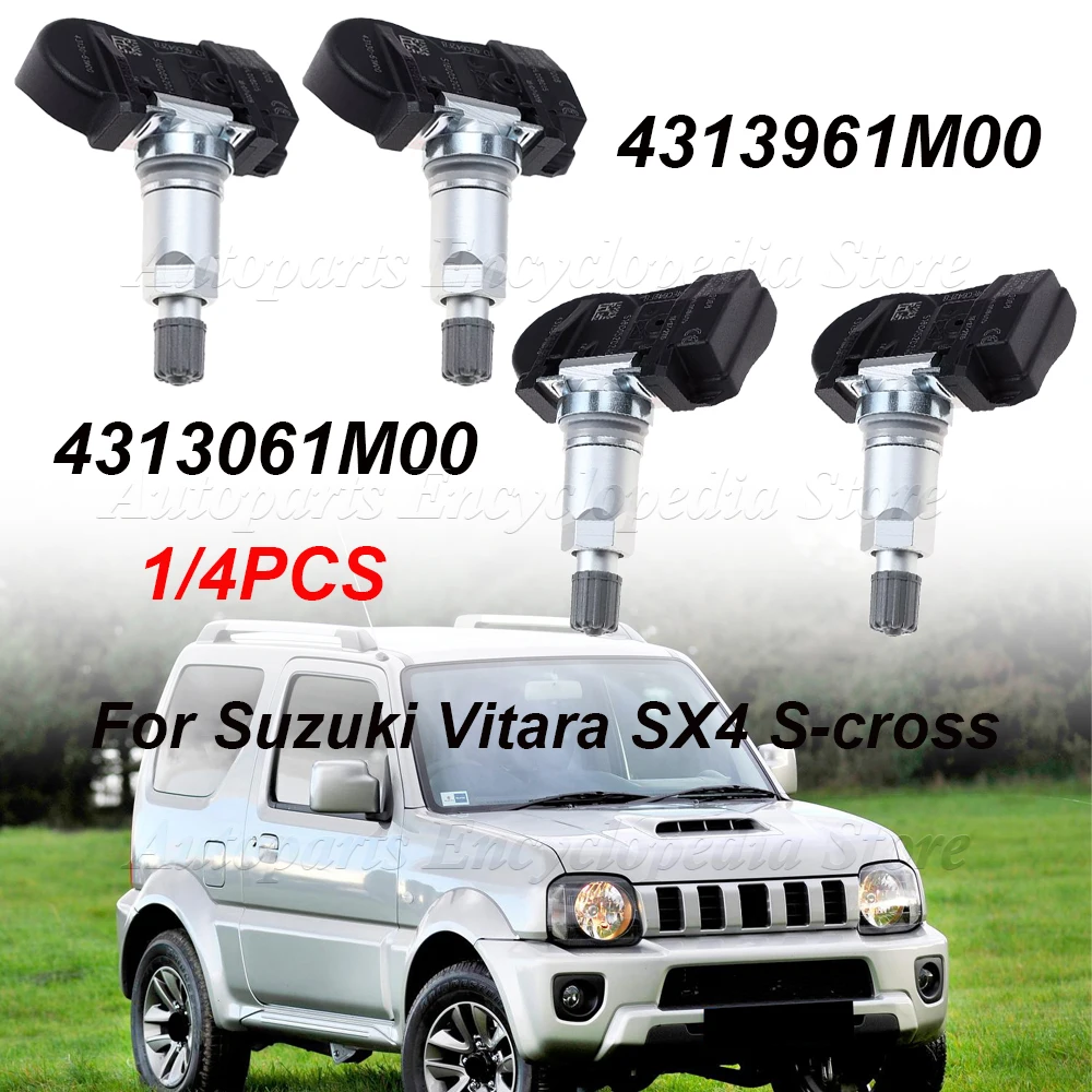 

1/4 шт. 43139-61M00 для Suzuki Vitara SX4 S-cross Ignis Baleno Swift Jimmy 4313961 M00 43130-61M00 Датчик давления в шинах 4313061 М00