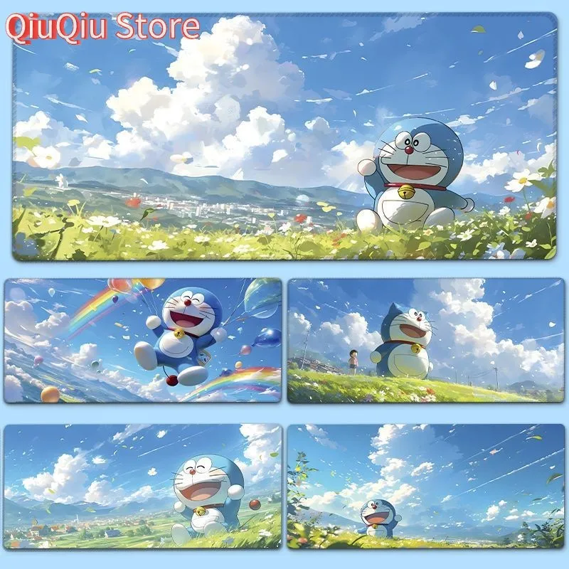 

Doraemon Mouse Pad Large Size Student Cartoon Cute Computer Desktop Pad Blue Office Large Size Mouse Pad