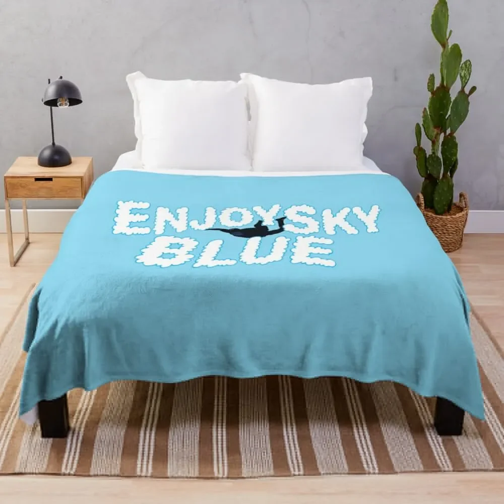 

Enjoy Sky Blue Throw Blanket Weighted decorative Blankets