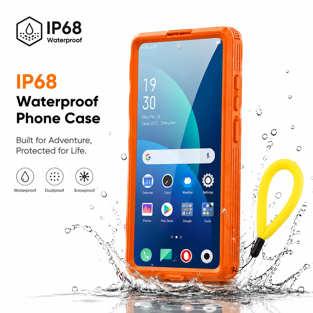 IP68 Wasserdichte Handyhülle für iPhone-Serie, mit Schwimmring, berührungsempfindlich, geeignet für iPhone 18 Pro Max/17/16 – Detail 6